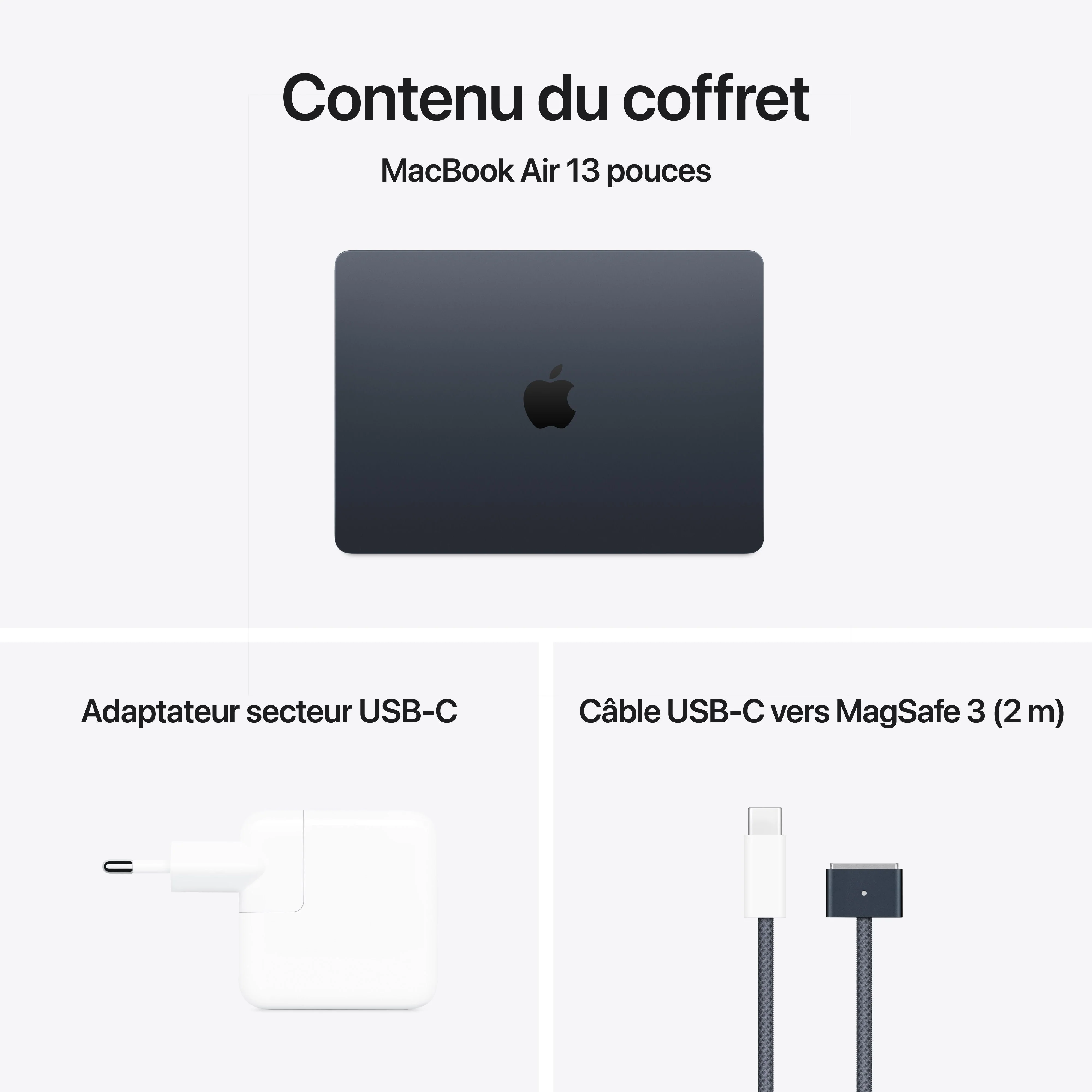 MacBook Air 13 pouces: Puce Apple M4 avec CPU 10 cœurs et GPU 10 cœurs, 512 Go SSD - Minuit - Image 11