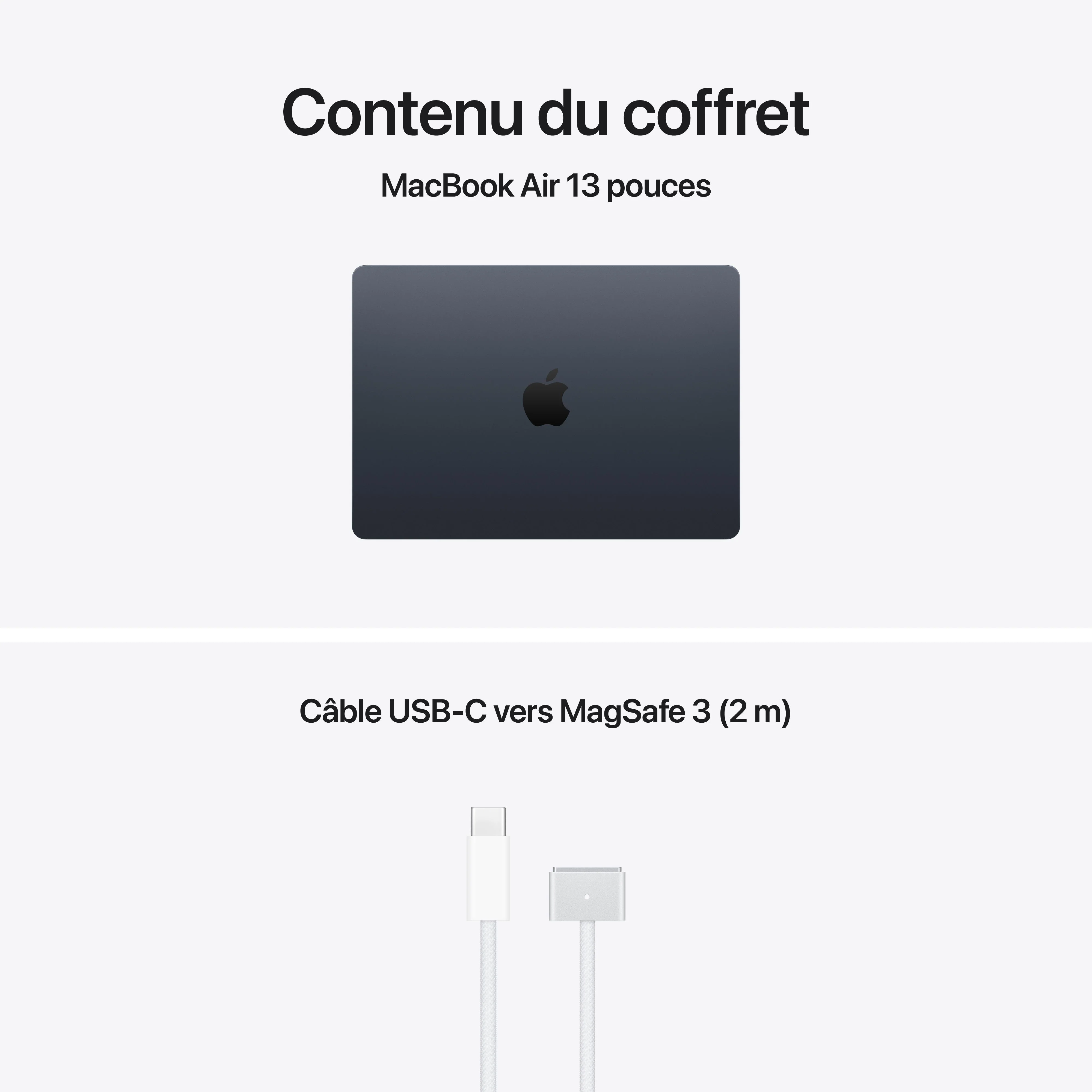 MacBook Air 13 pouces: Puce Apple M5 avec CPU 10 cœurs et GPU 10 cœurs, 1 To SSD - Minuit - Image 9