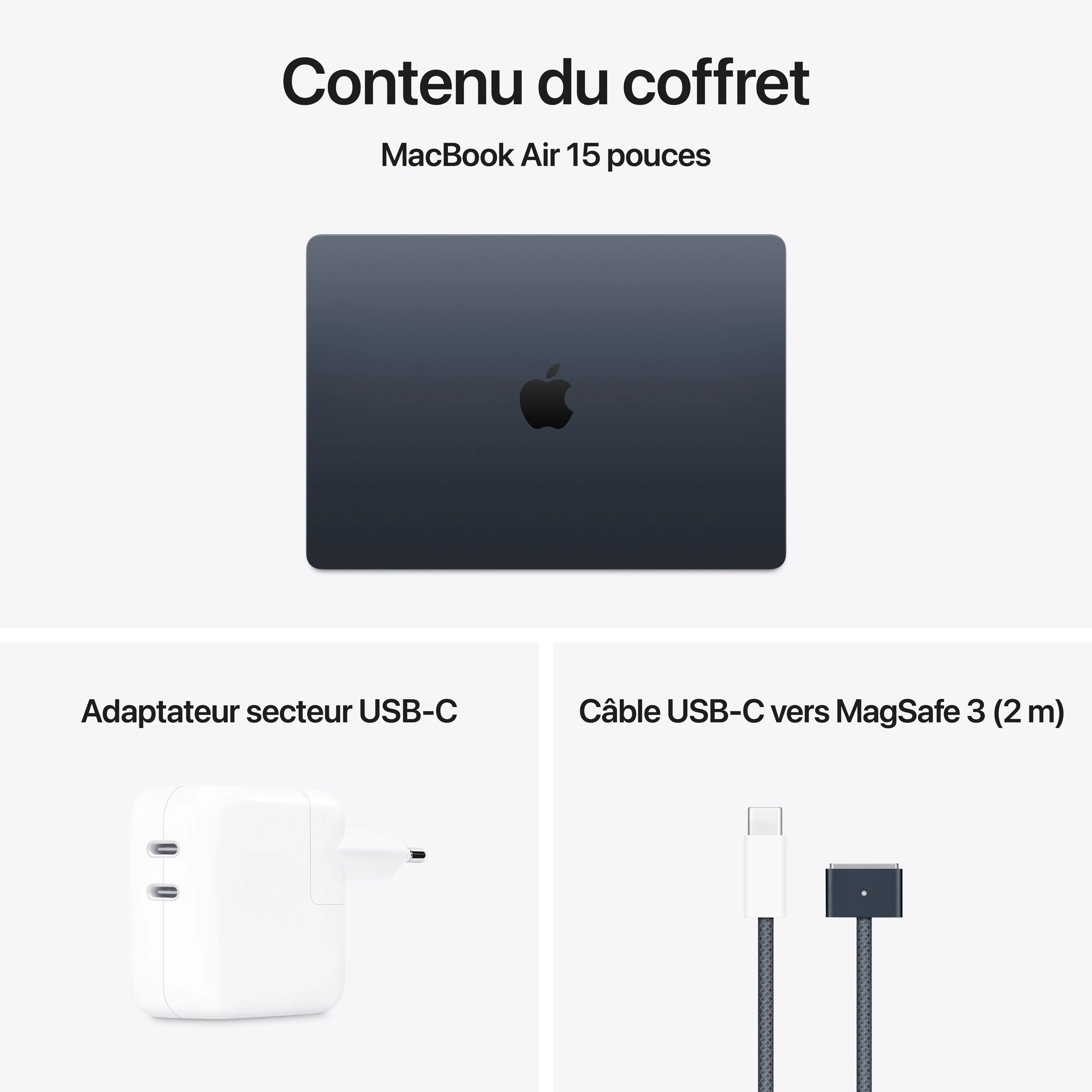 MacBook Air 15 pouces: Puce Apple M4 avec CPU 10 cœurs et GPU 10 cœurs, 256 Go SSD - Minuit - Image 11