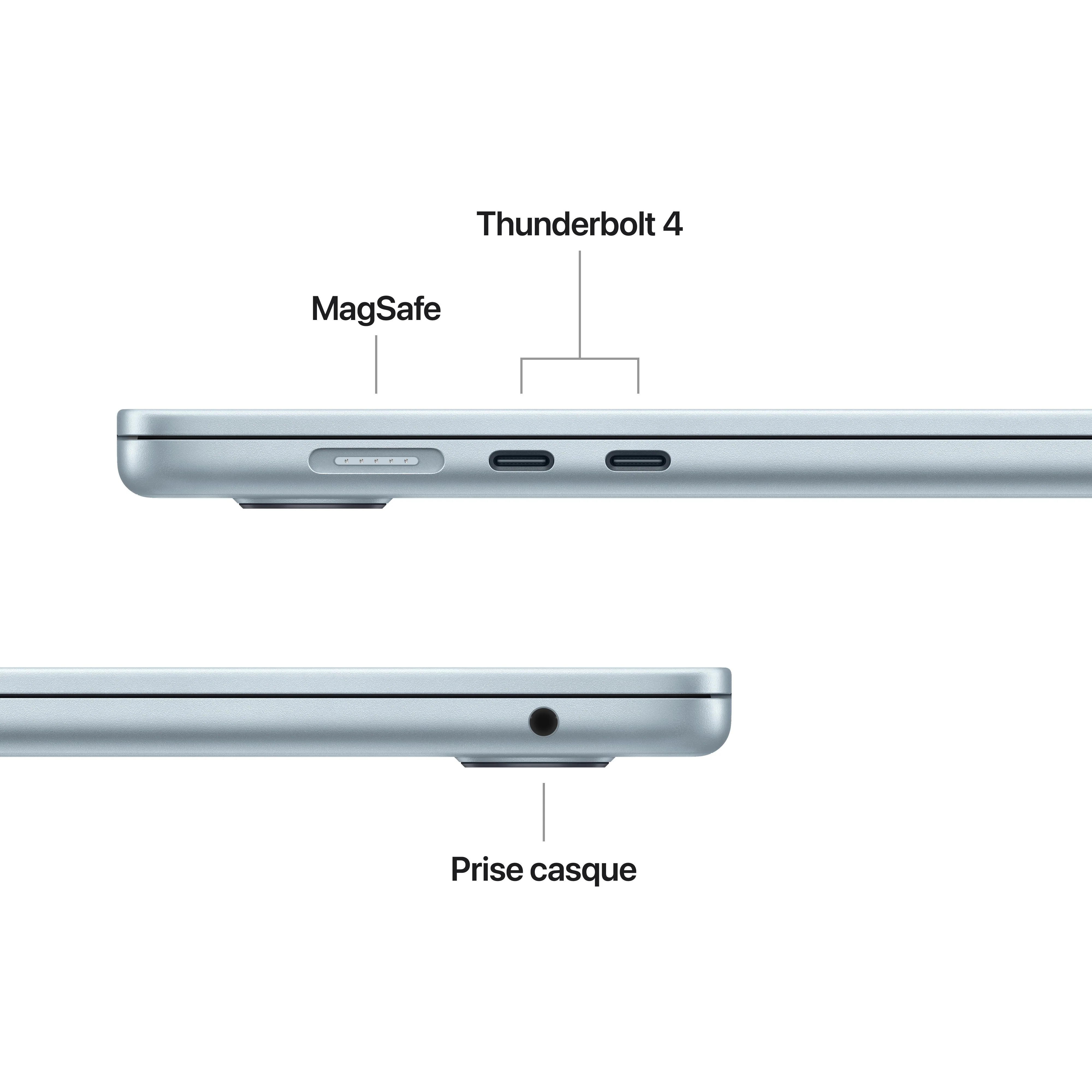MacBook Air 15 pouces: Puce Apple M4 avec CPU 10 cœurs et GPU 10 cœurs, 256 Go SSD - Ciel - Image 7
