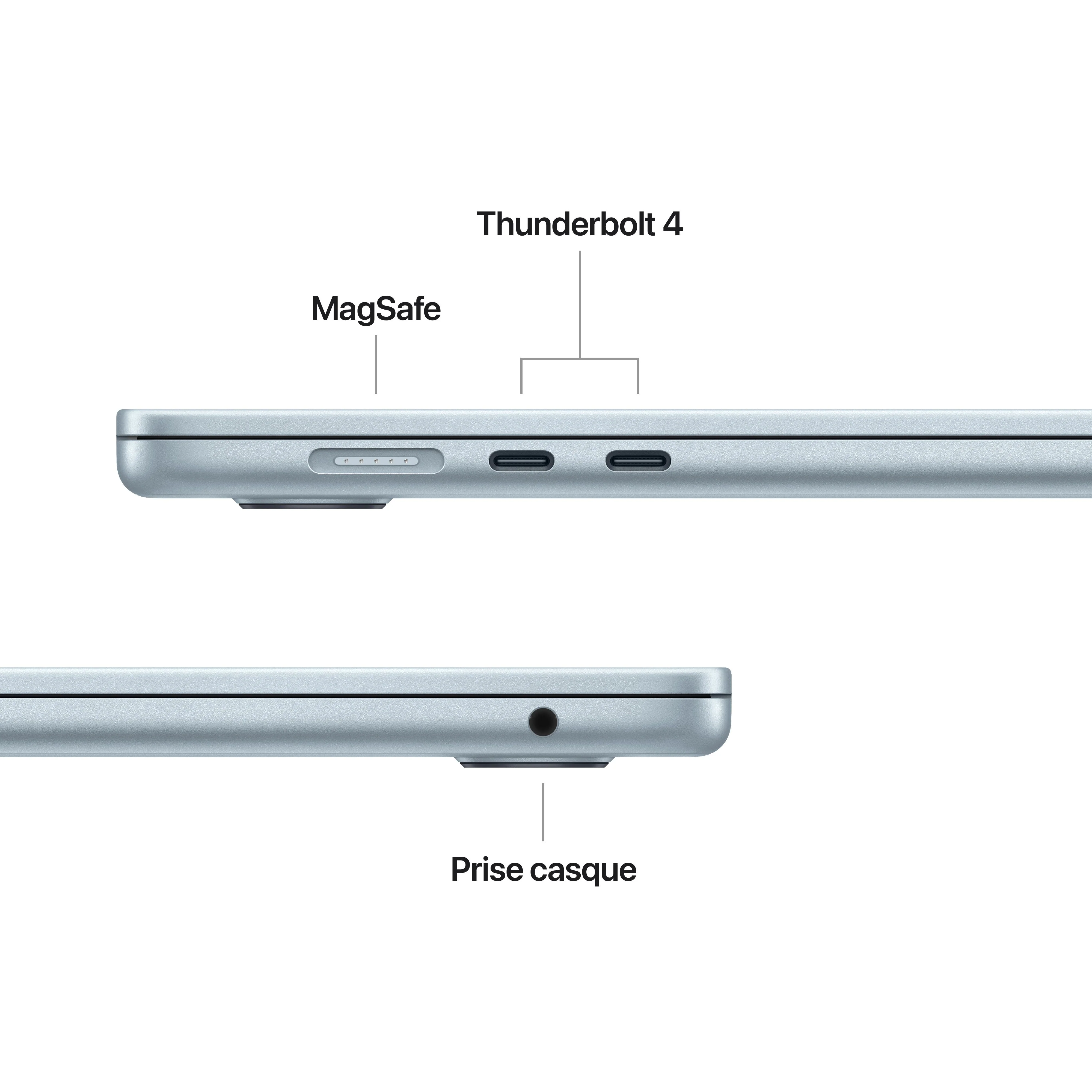 MacBook Air 15 pouces: Puce Apple M5 avec CPU 10 cœurs et GPU 10 cœurs, 1 To SSD - Ciel - Image 6