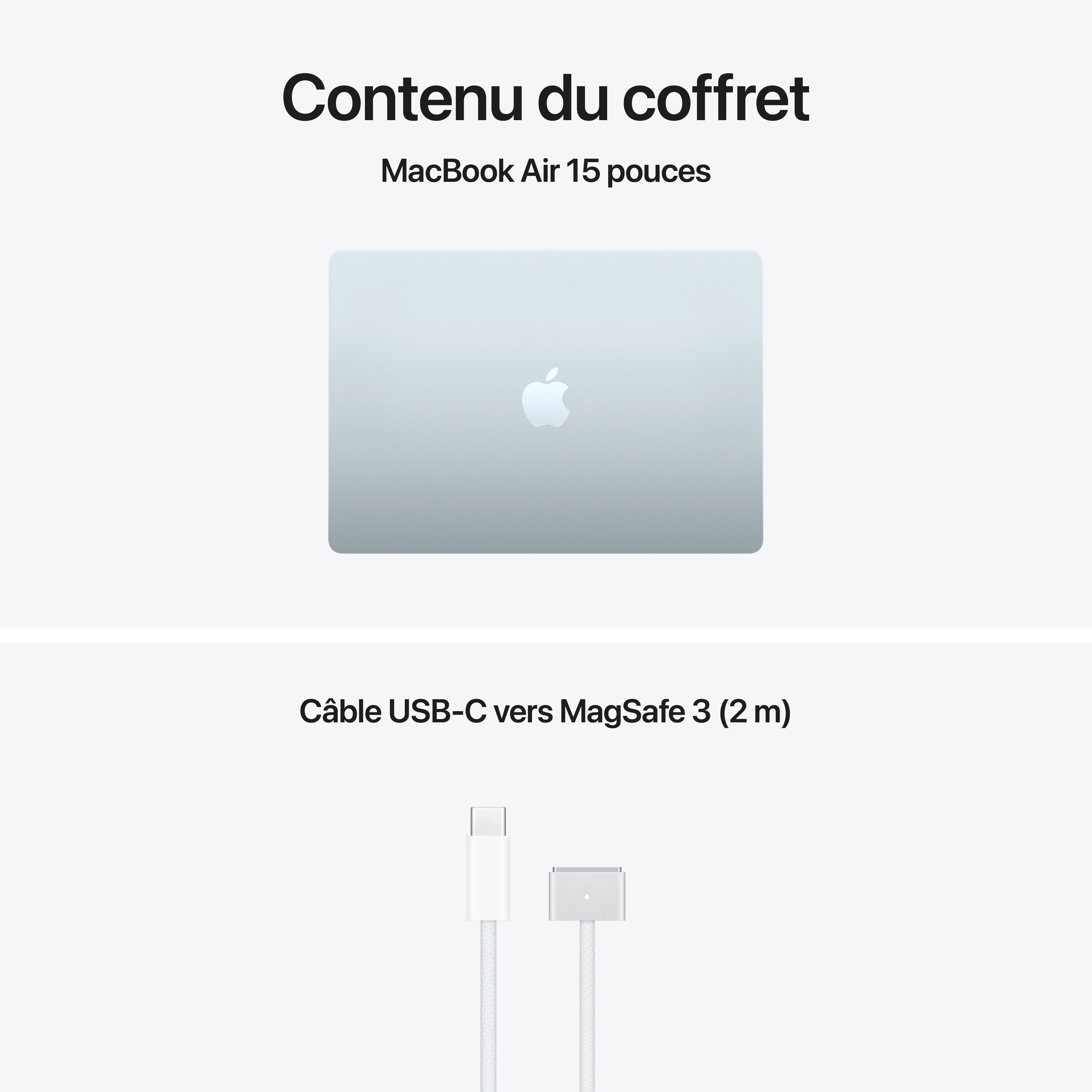 MacBook Air 15 pouces: Puce Apple M5 avec CPU 10 cœurs et GPU 10 cœurs, 1 To SSD - Ciel - Image 9