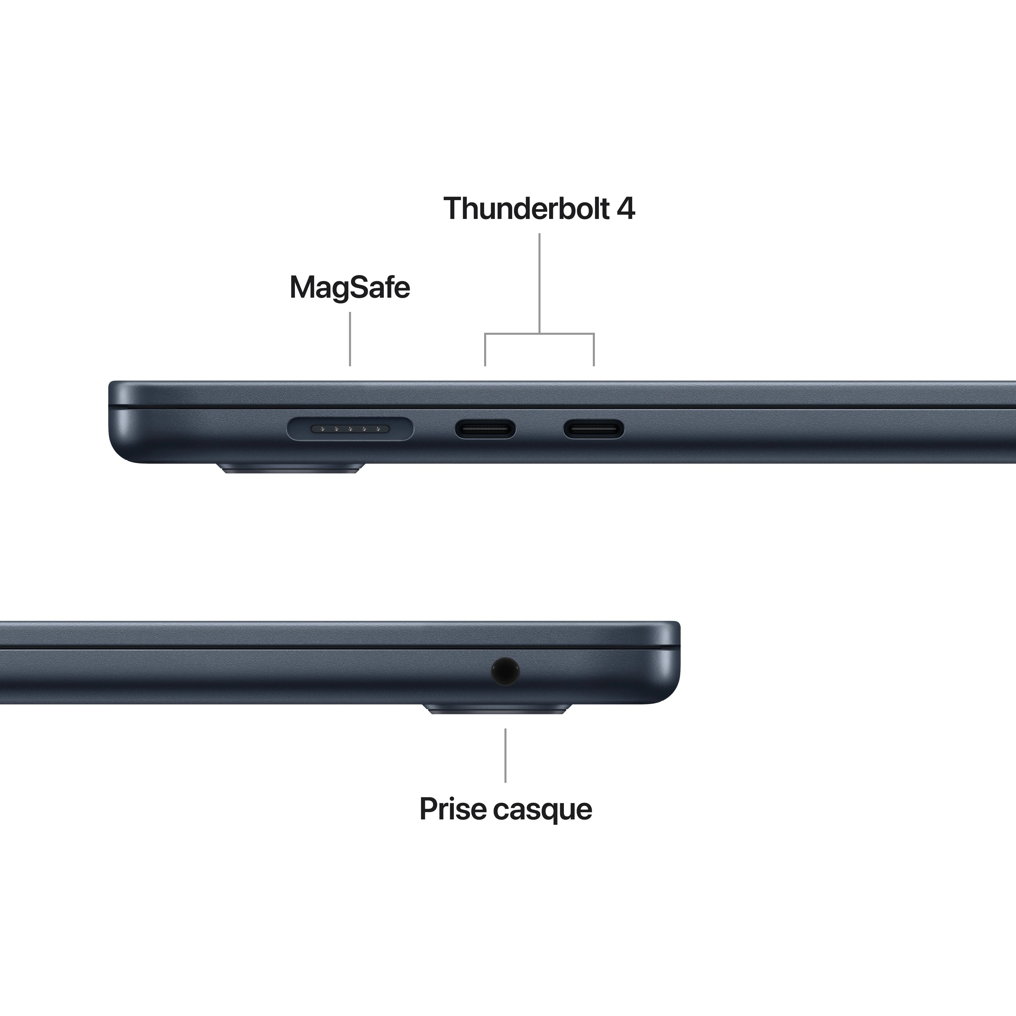MacBook Air 15 pouces: Puce Apple M5 avec CPU 10 cœurs et GPU 10 cœurs, 1 To SSD - Minuit - Image 6