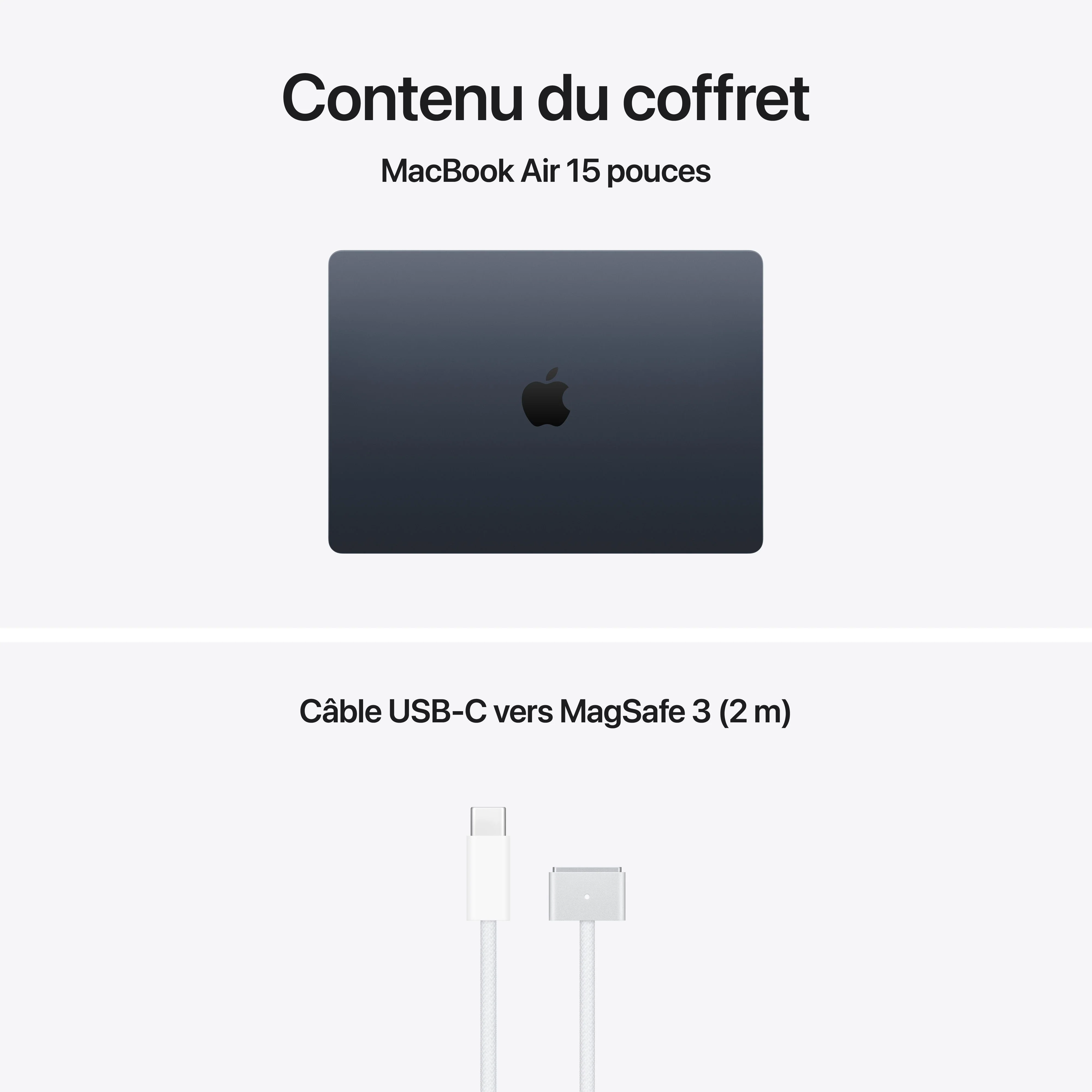 MacBook Air 15 pouces: Puce Apple M5 avec CPU 10 cœurs et GPU 10 cœurs, 1 To SSD - Minuit - Image 9