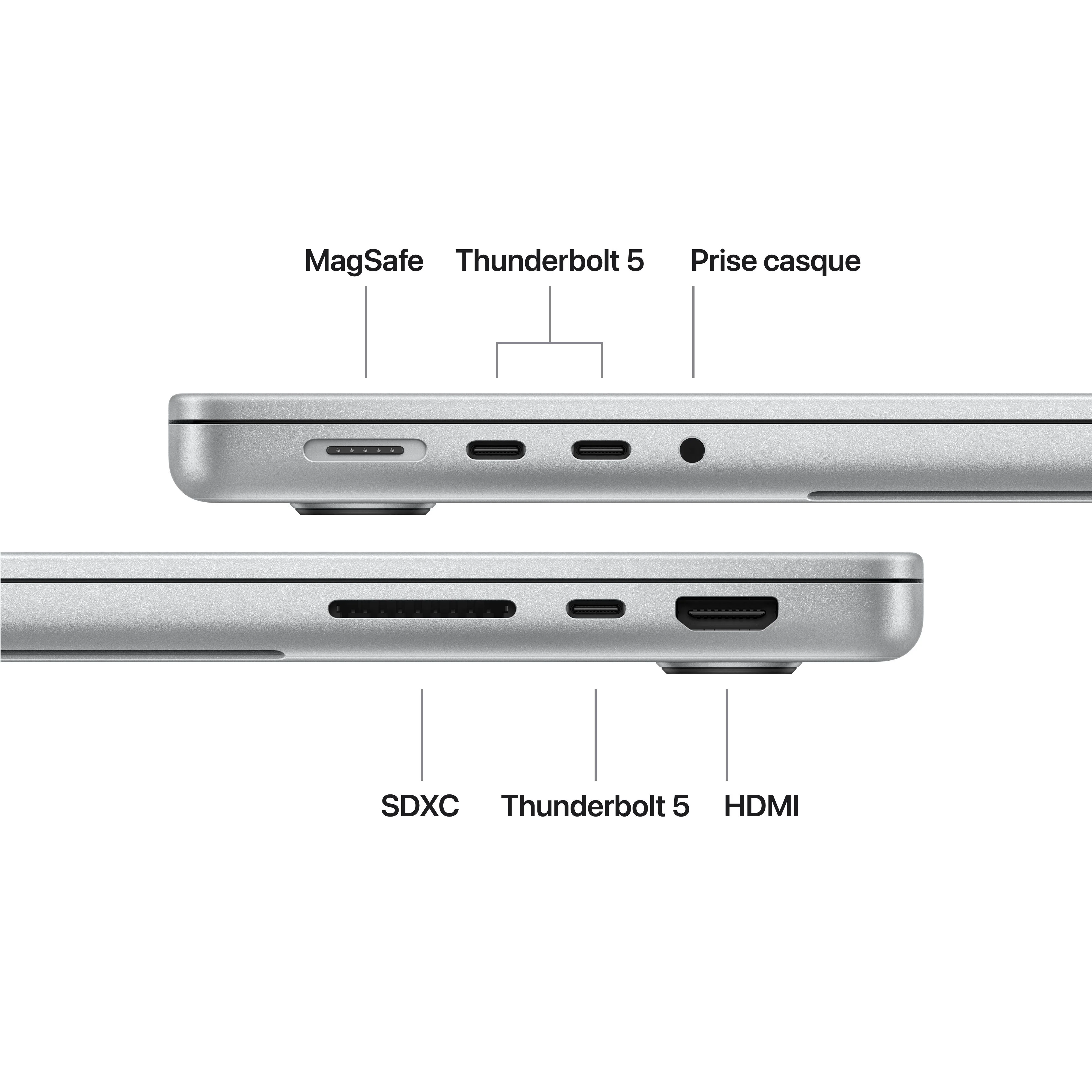 MacBook Pro 14 pouces: Puce Apple M5 Max avec CPU 18 cœurs et GPU 32 cœurs, 2 To SSD - Argent - Image 7