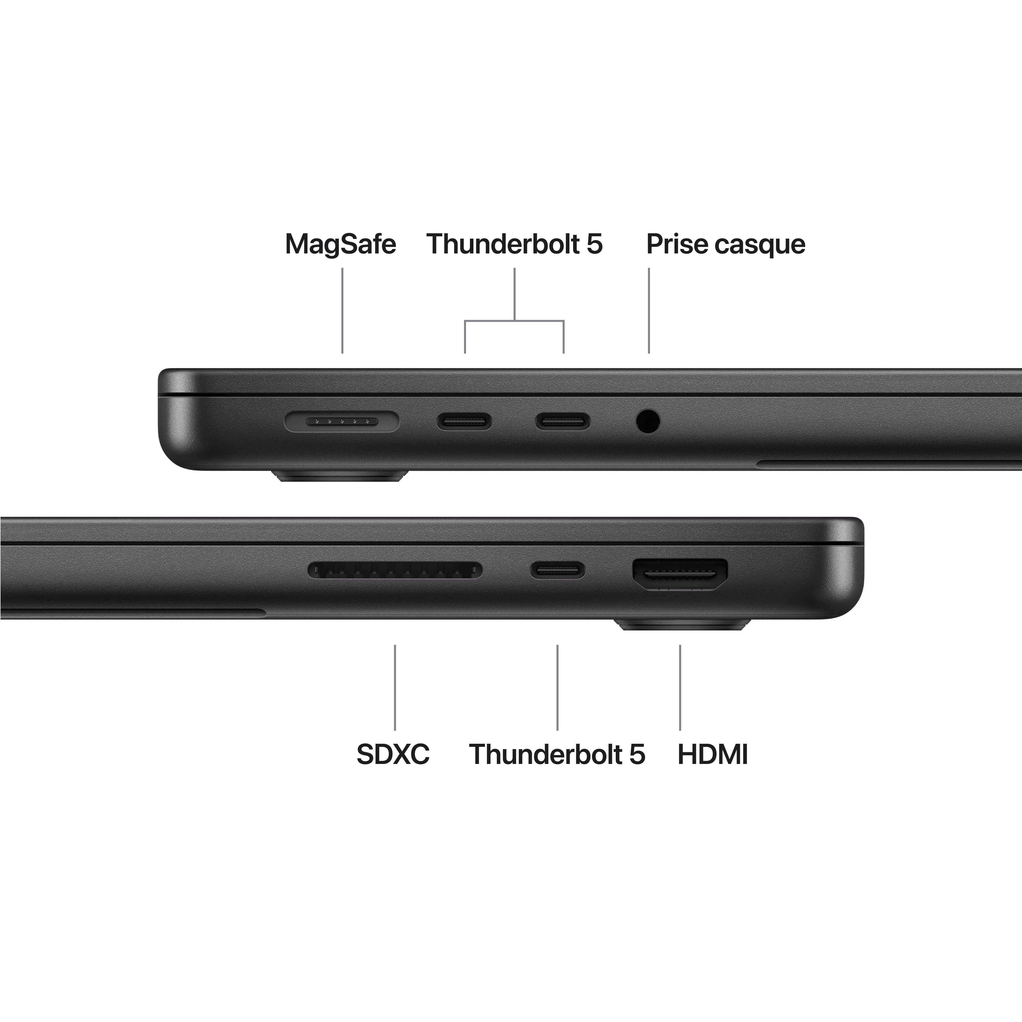 MacBook Pro 14 pouces: Puce Apple M5 Pro avec CPU 18 cœurs et GPU 20 cœurs, 2 To SSD - Noir sidéral - Image 7