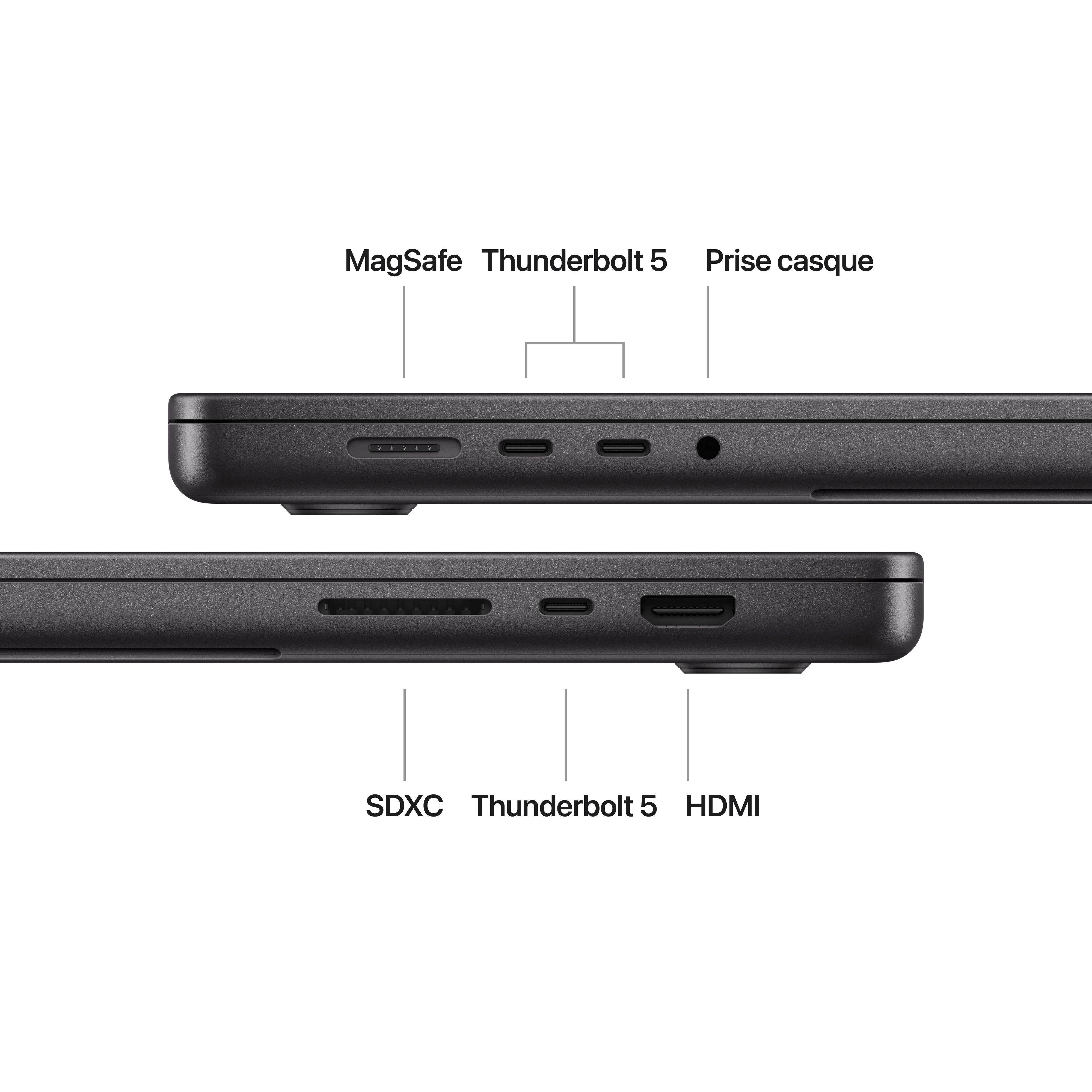 MacBook Pro 16 pouces: Puce Apple M4 Max avec CPU 14 cœurs et GPU 32 cœurs, 1 To SSD - Noir sidéral - Image 7