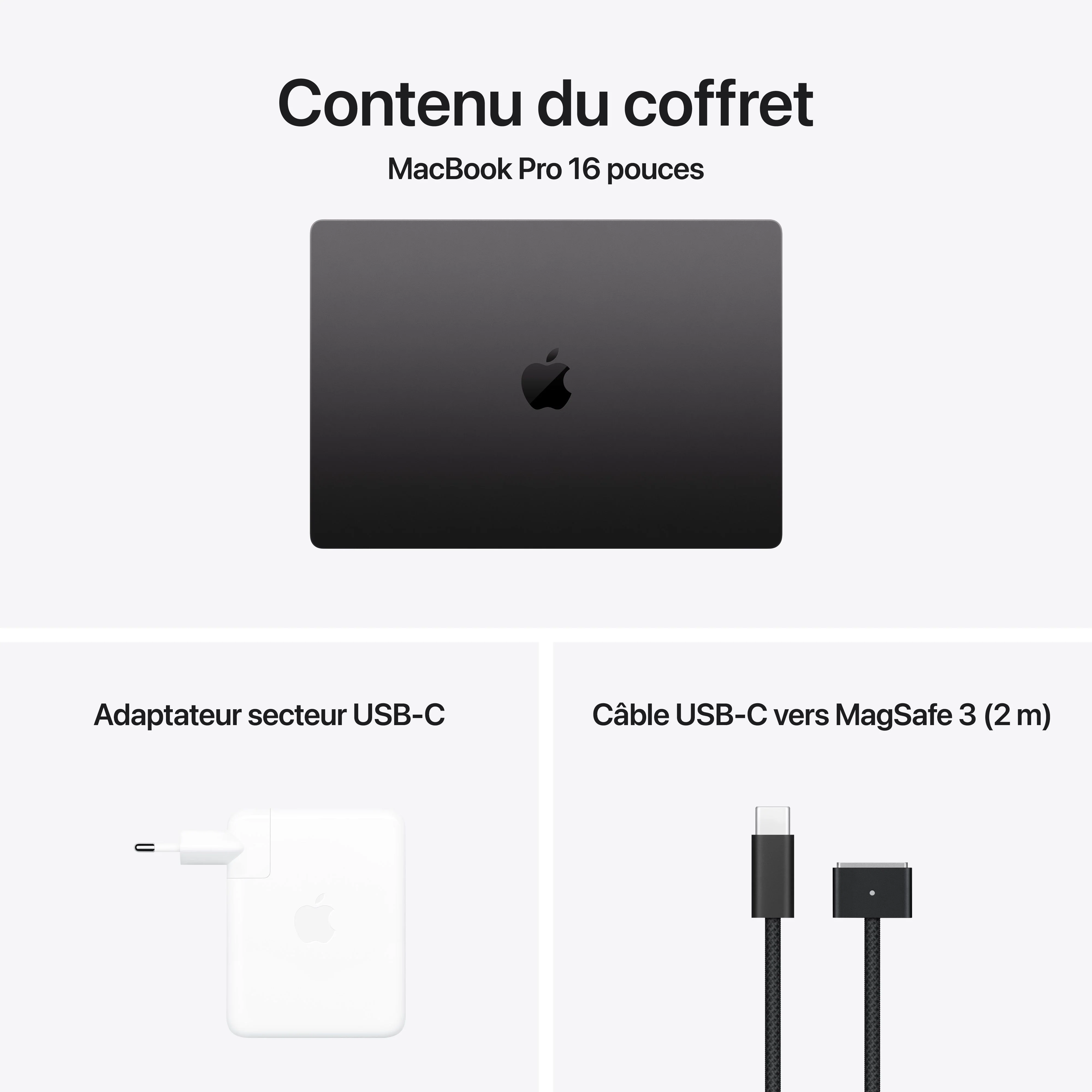 MacBook Pro 16 pouces: Puce Apple M4 Max avec CPU 14 cœurs et GPU 32 cœurs, 1 To SSD - Noir sidéral - Image 8