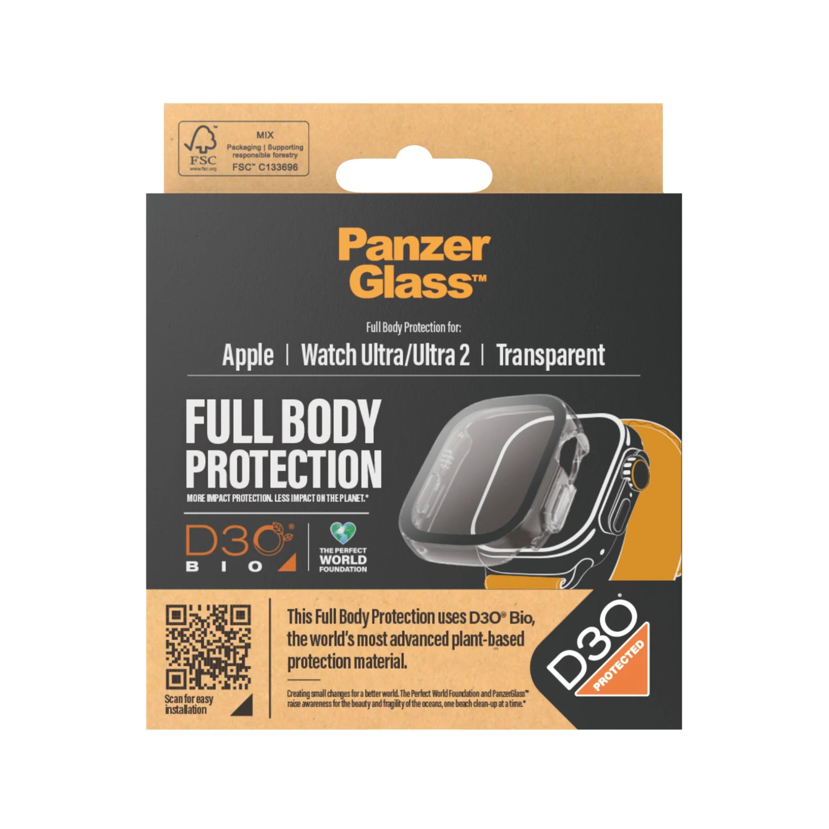 PanzerGlass • Coque complète Apple Watch Ultra • Transparent • 49mm - Image 3