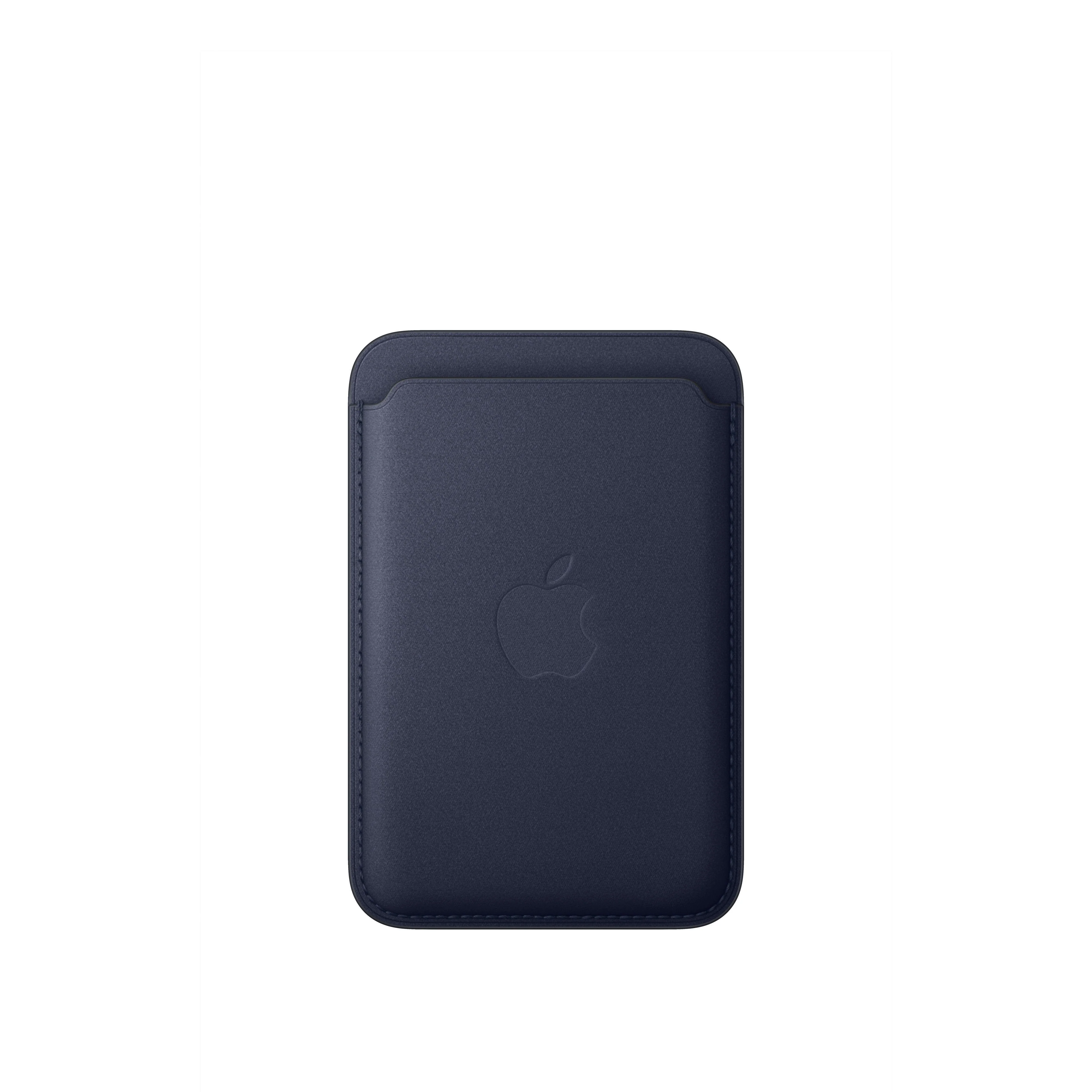 Porte-cartes en tissage fin pour iPhone avec MagSafe - Marine